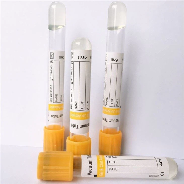 Gel And Clot Activator Vacuum Blood Tube