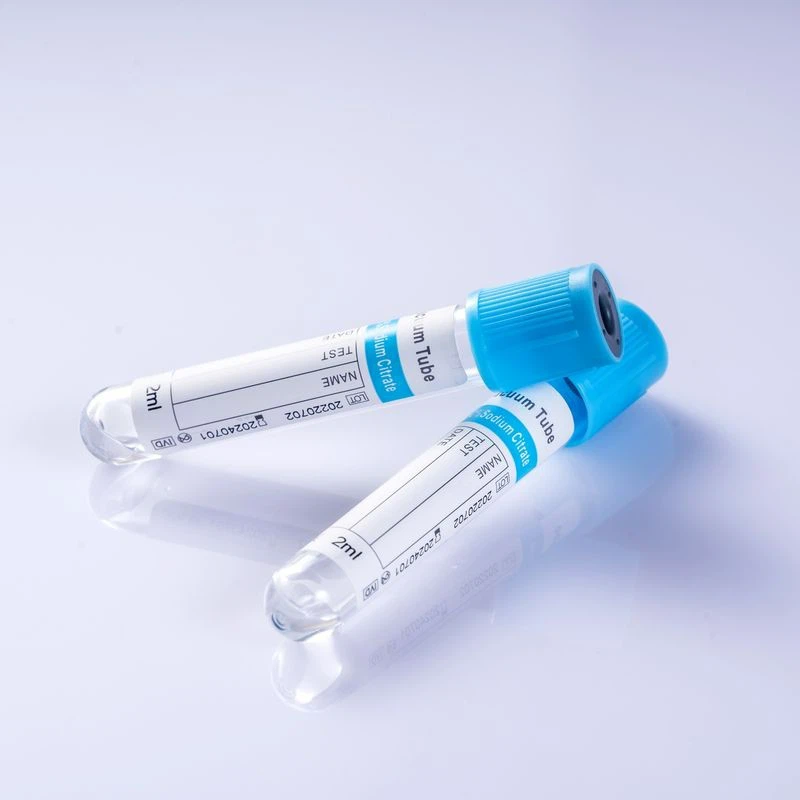 Disposable Medical Coagulation Tube With Blue Cap