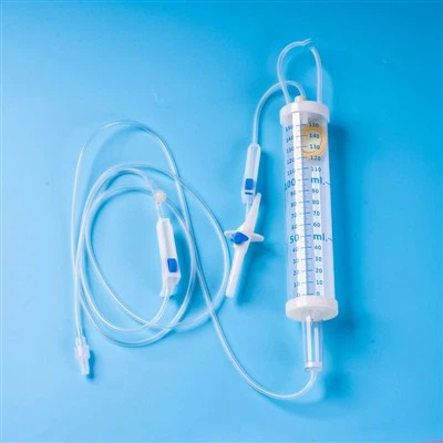 Engangs medicinsk steril IV Burette Infusionssæt med Filer