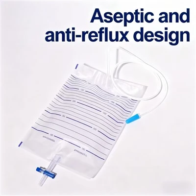 Sikker steril urinpose med anti - refluxventil